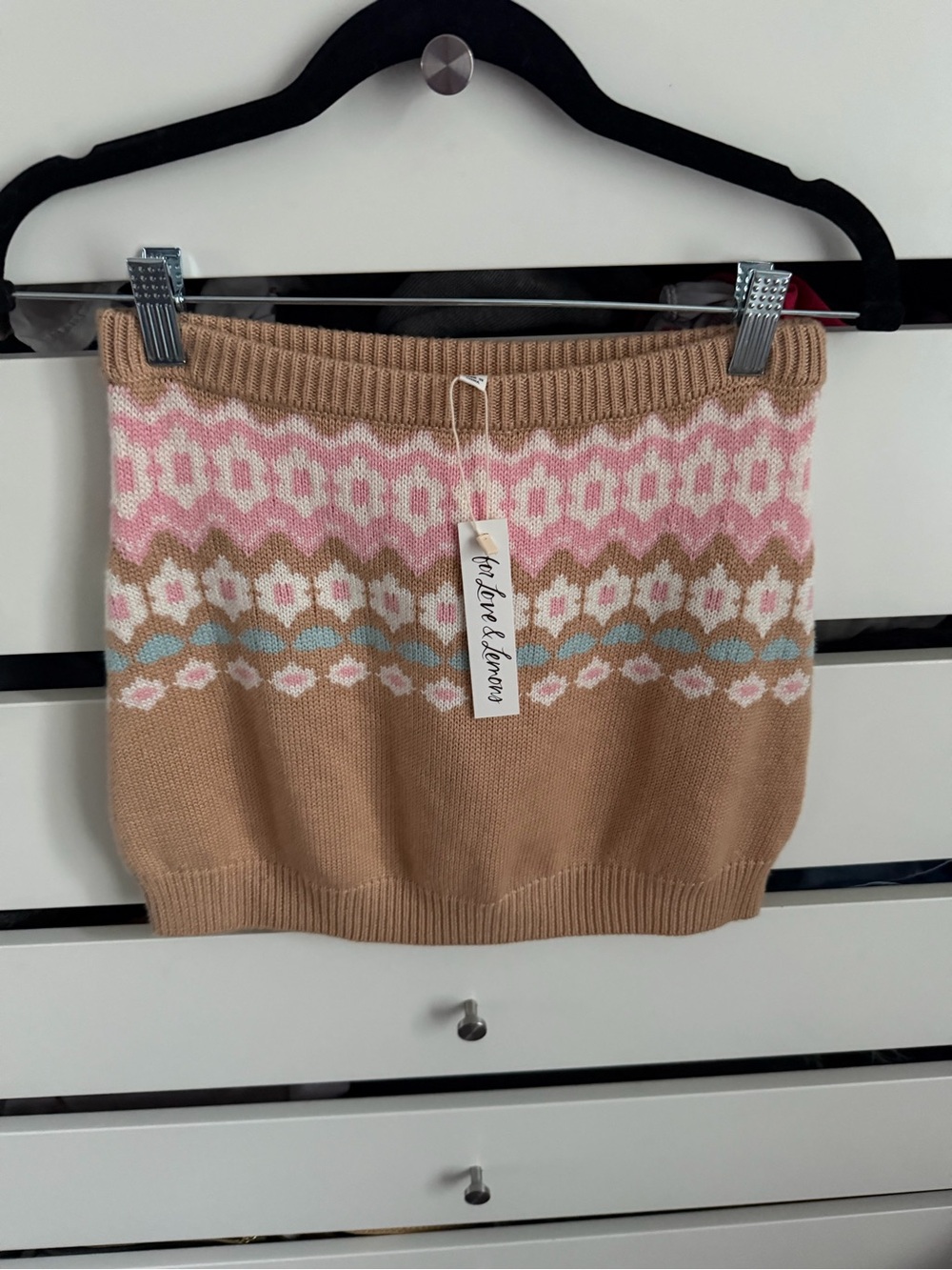 NWT For Love & Lemons knit skirt 💕